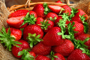 Ripe strawberries