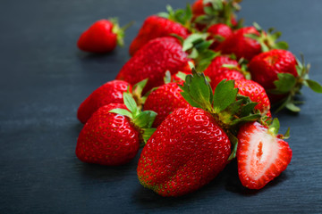 Ripe strawberries