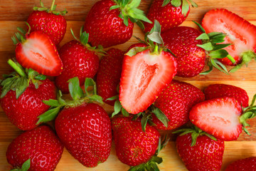 Ripe strawberries