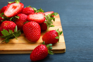 Ripe strawberries