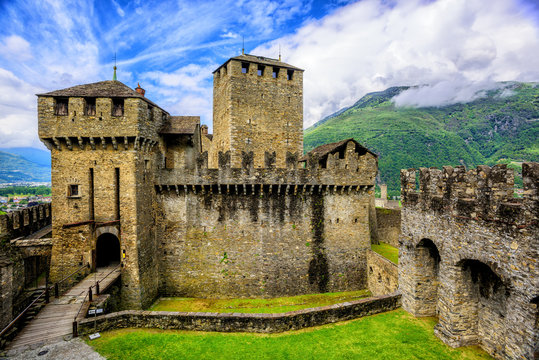 Castello di Montebello castle, Bellinzona, Switzerland