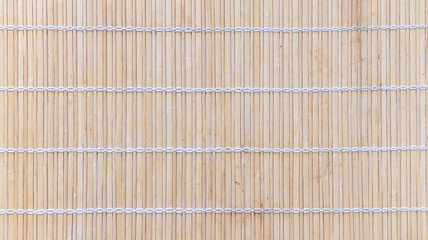 Wooden bamboo mat texture wood background