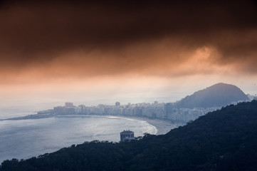 Blick auf die Copacabana, Rio de Janeiro, Brasilien