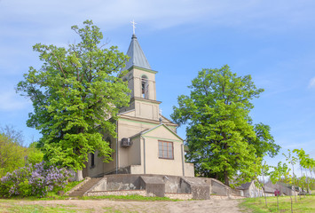 orthodox church in the springtime