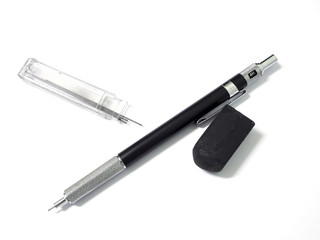 mechanical pencil on white background