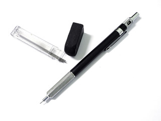 mechanical pencil on white background