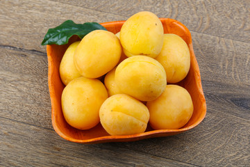 Fresh ripe apricots