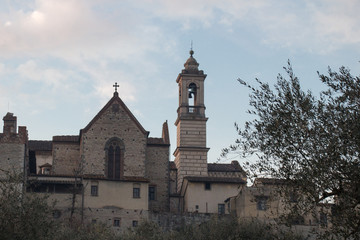 Fototapeta premium Florence Charterhouse church. Certosa di Galluzzo di Firenze. Italy.
