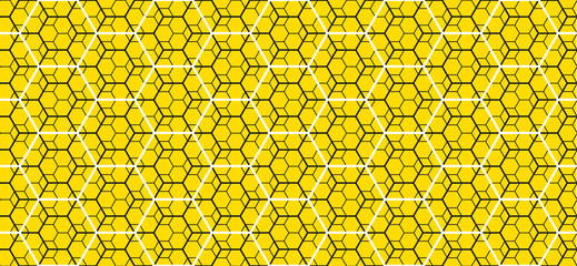 Geometry line hexagonal seamless pattern for surface design, fabric, wrapping paper. Modern abstract repeatable motif .