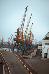 Cargo cranes, Odessa sea port