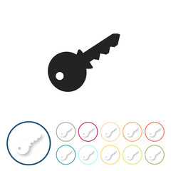 Bunte 3D Buttons - Schlüssel Passwort