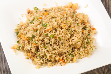 Fried rice with prawn