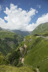 Fototapeta na wymiar Mountains of Republic of Georgia 