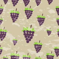 Grapes seamless pattern background,vector illustration.