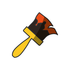 brush painting tool vector icon illustration graphic design