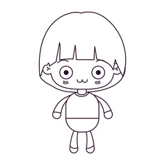 monochrome silhouette of kawaii little boy with facial expression depressed vector illustration