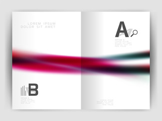 Blurred wave line. Business annual report abstract background