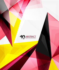 Fototapeta premium 3d triangle polygonal abstract vector