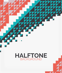 Halftone color texture background