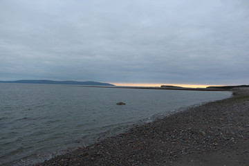 Coucher de soleil sur la mer