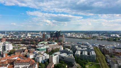 Stadtteil Hamburg, von oben