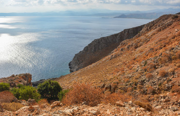 Obraz premium greece crete landscape view 