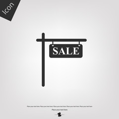 Sale sign vector icon