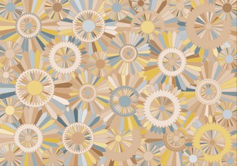 Fototapeta premium Abstract background consisting of different size gears