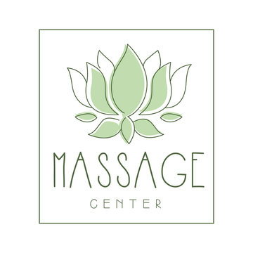 Massage center logo symbol