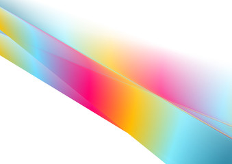 Multicolored gradient abstract stripes vector background