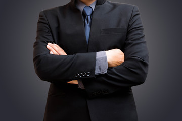 Business man leadership concept.