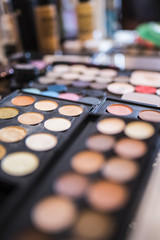 Palette powder, concealer and shade for professional make-up