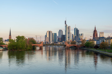 Fototapeta na wymiar Frankfurt am Main. Image of Frankfurt am Main skyline at morning in Germany.