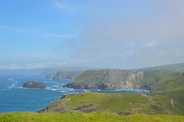 Obraz premium Château de Tintagel en Cornouailles
