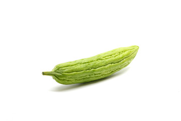 bitter gourd isolated on white background
