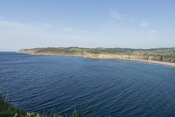 By the coast of langre in the province of Cantabria