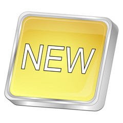 New Button - 3D illustration