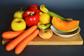 frutta e verdura fresca, still life