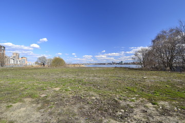 Панорама на реку Волгу в городе Казань