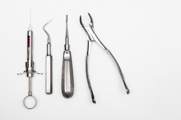 dental tool on white background