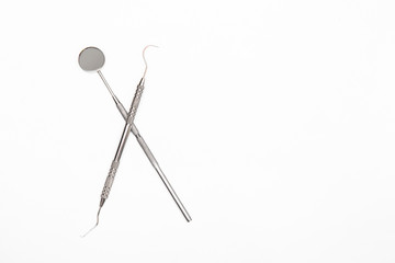 dental tool on white background