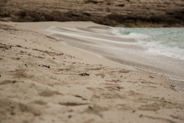 Wave on the coast of Mallorca.