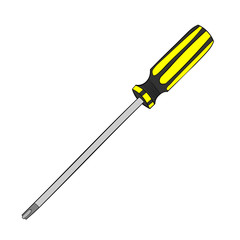 Vector  of Philip Head Screwdriver. EPS8 .