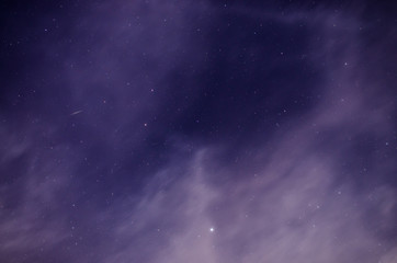 Black night sky plenty of stars with