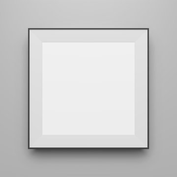 Square black vector Frame Mockup for Portfolio