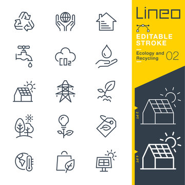Lineo Editable Stroke - Ecology and Recycling line icons
Vector Icons - Adjust stroke weight - Expand to any size - Change to any colour