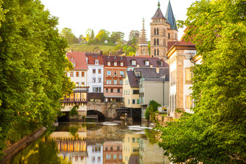 view of Esslingen am Neckar Germany innere brücke