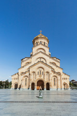 Obraz premium The Holy Trinity Cathedral of Tbilisi (commonly known as Sameba), Georgia country.