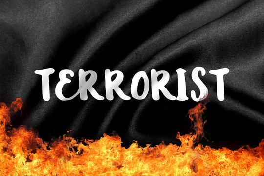 terrorist black flag