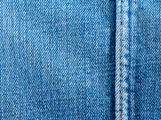 Texture and seam of denim fabric